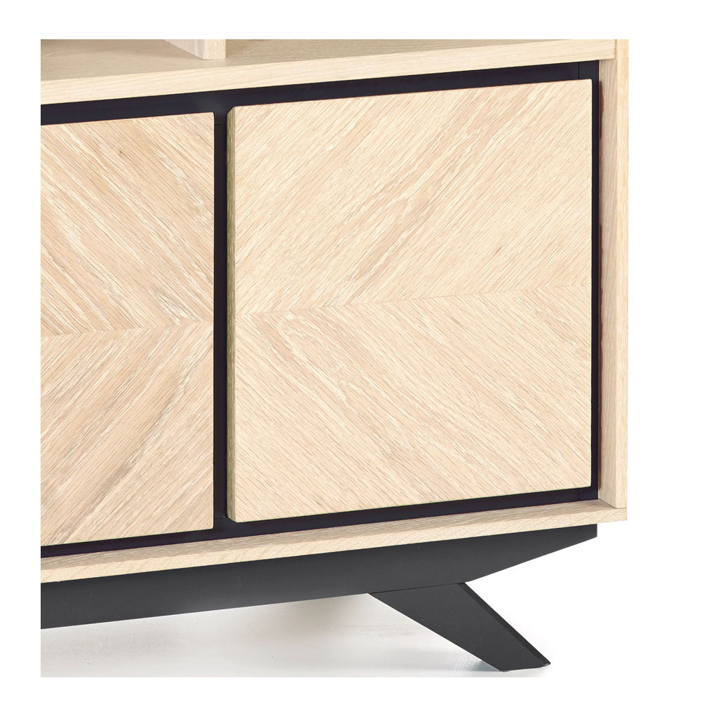 Archer Modern Scandinavian Wooden Oak Bookcase