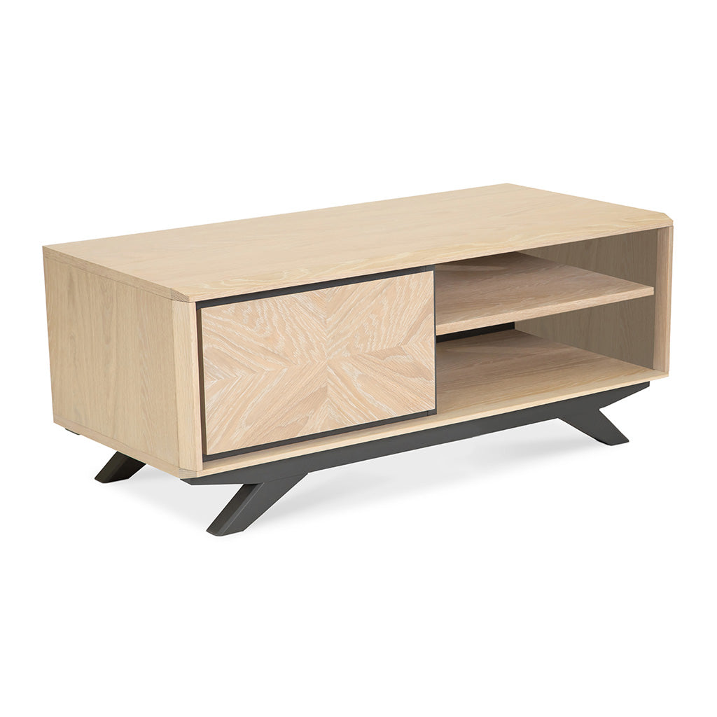 Archer Modern Scandinavian Wooden Oak Entertainment Unit