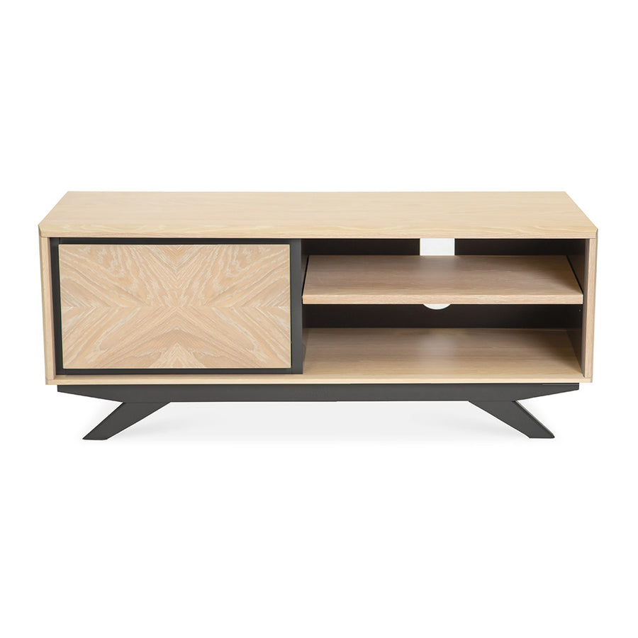 Archer Modern Scandinavian Wooden Oak Entertainment Unit