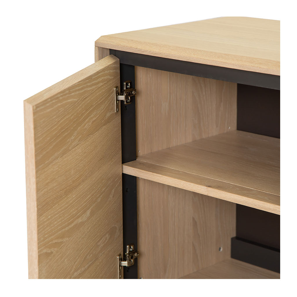 Archer Modern Scandinavian Wooden Oak Sideboard INTERIOR SECRETS  DT2011-VN Helga Narrow Sideboard and Buffet