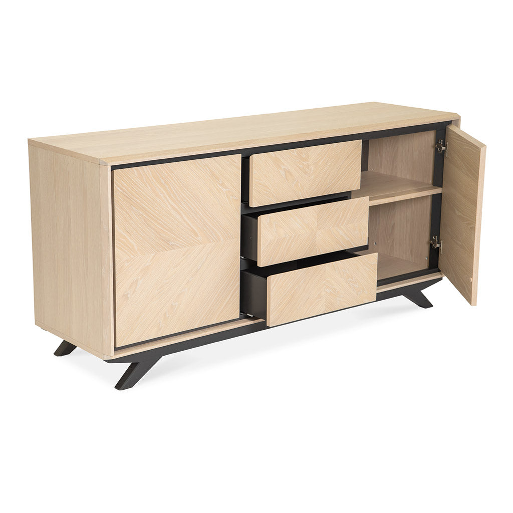 Archer Modern Scandinavian Wooden Oak Sideboard INTERIOR SECRETS  DT2260-VN Helga Wide Sideboard And Buffet