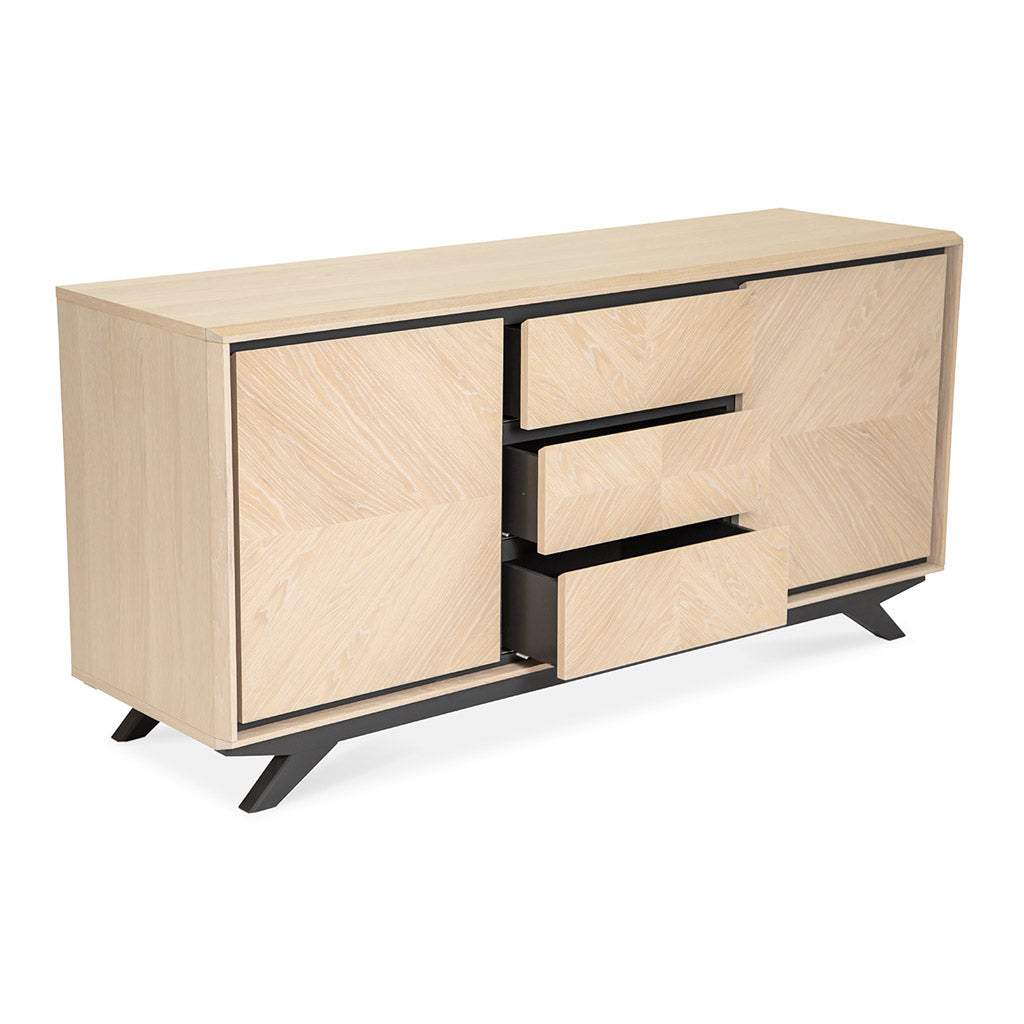 Archer Modern Scandinavian Wooden Oak Sideboard INTERIOR SECRETS  DT2260-VN Helga Wide Sideboard And Buffet