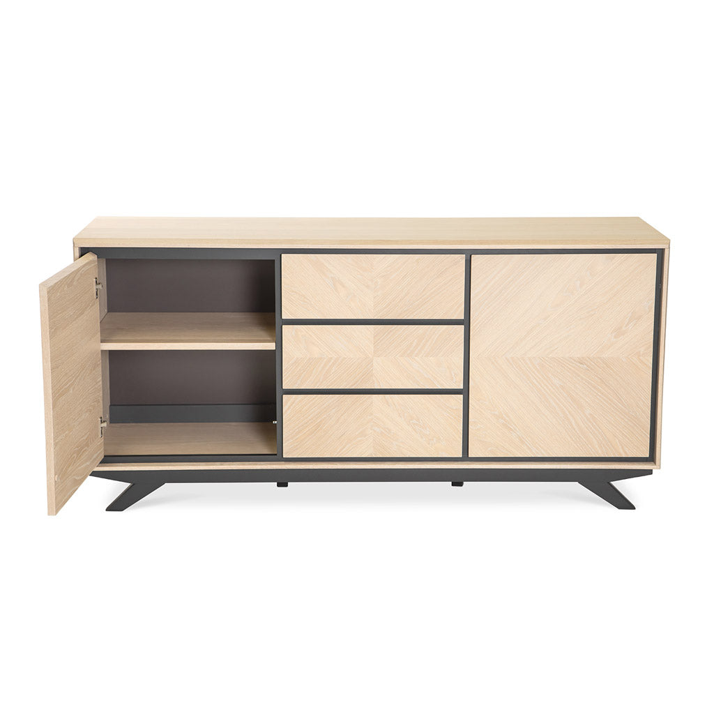 Archer Modern Scandinavian Wooden Oak Sideboard INTERIOR SECRETS  DT2260-VN Helga Wide Sideboard And Buffet
