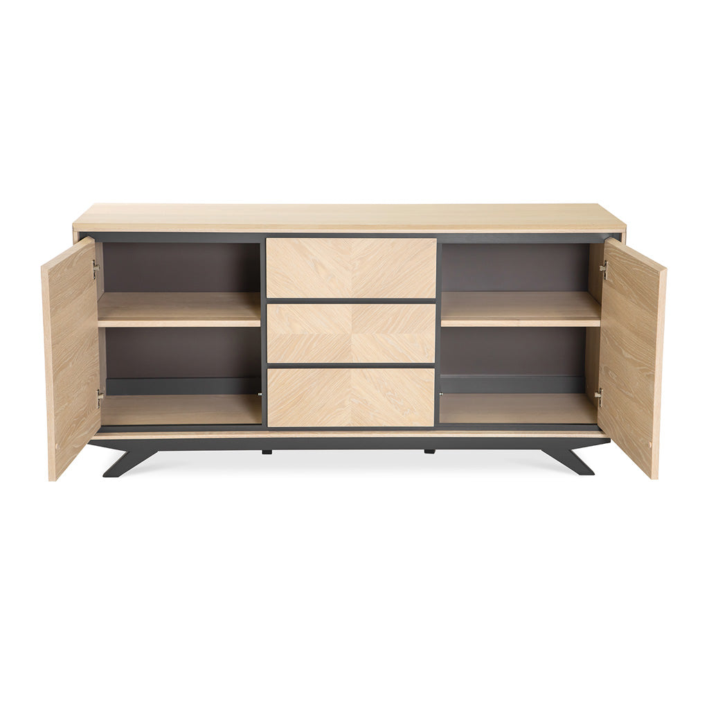Archer Modern Scandinavian Wooden Oak Sideboard INTERIOR SECRETS  DT2260-VN Helga Wide Sideboard And Buffet