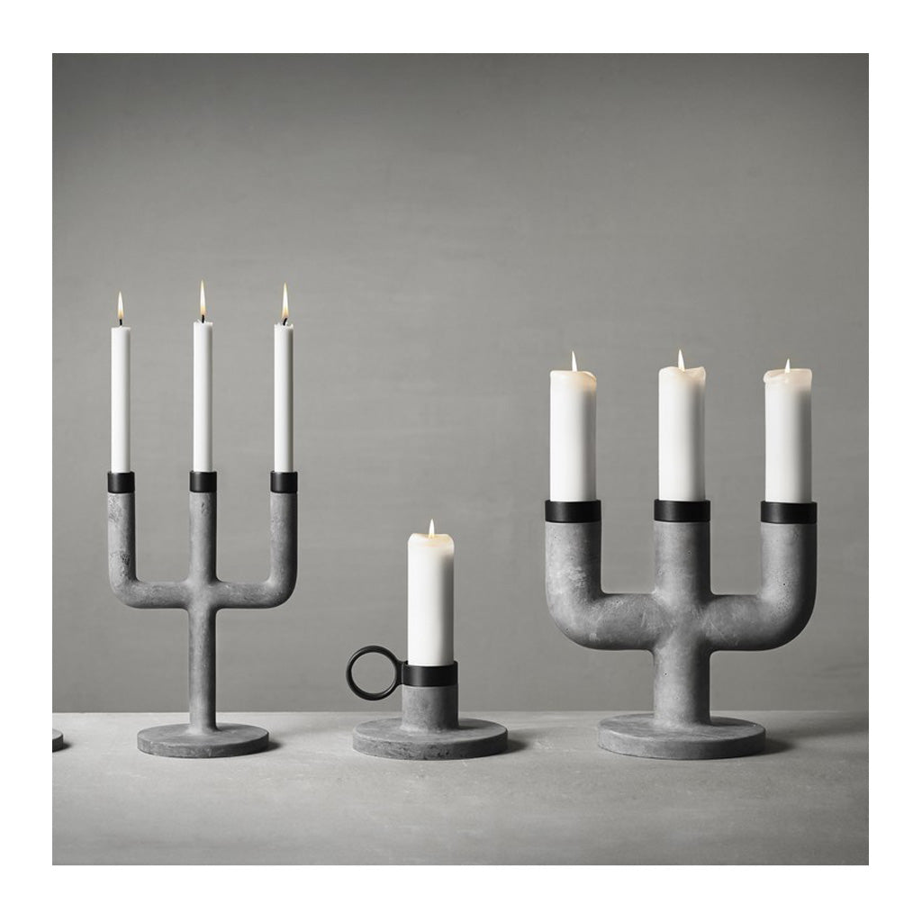 Candle Holders Menu Weight Here Candleholder - Medium, Grey 4757139