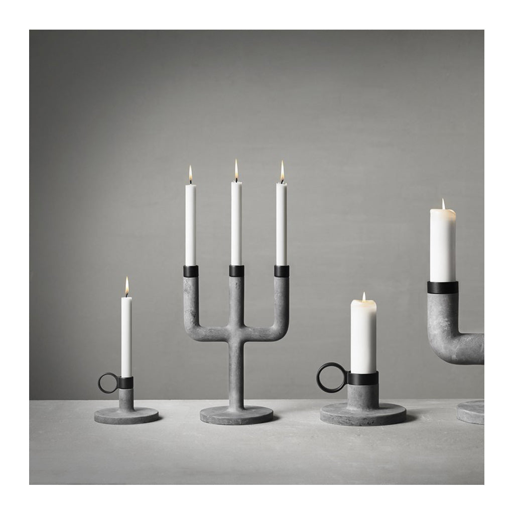 Candle Holders Menu Weight Here Candleholder - Small, Grey 4756139