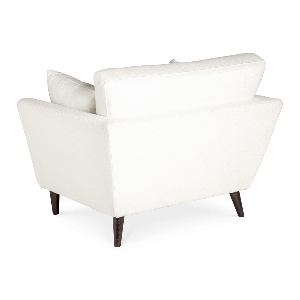 Classic Scandinavian Winston Cashmere Armchair in White