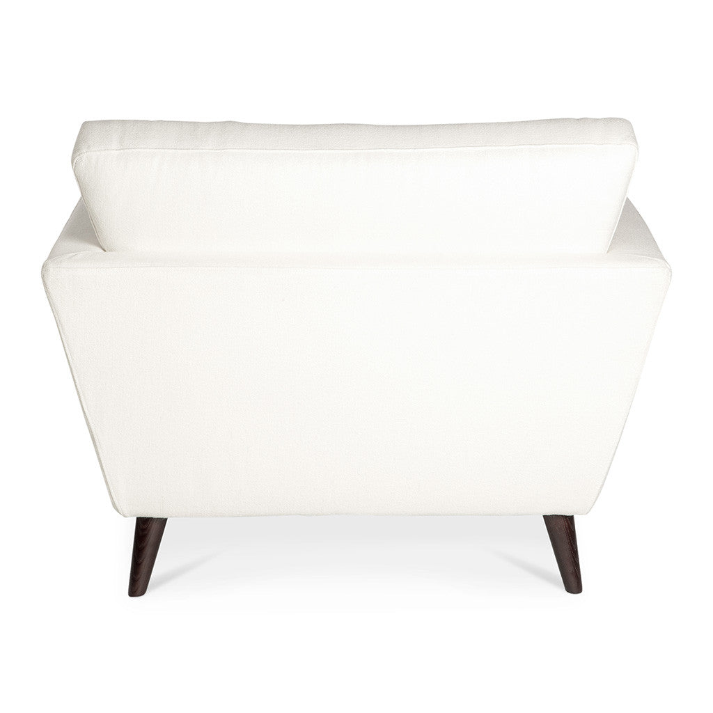 Classic Scandinavian Winston Cashmere Armchair in White