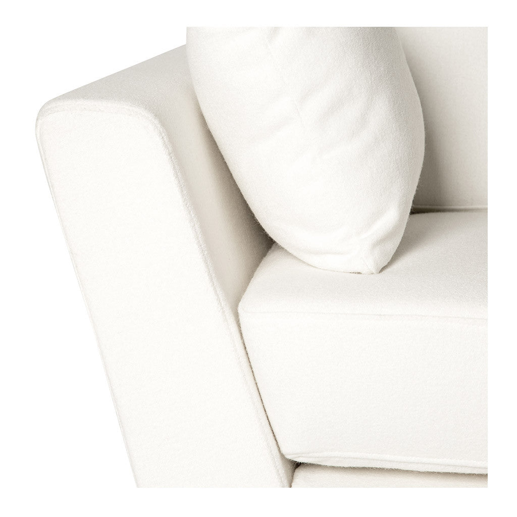 Classic Scandinavian Winston Cashmere Armchair in White