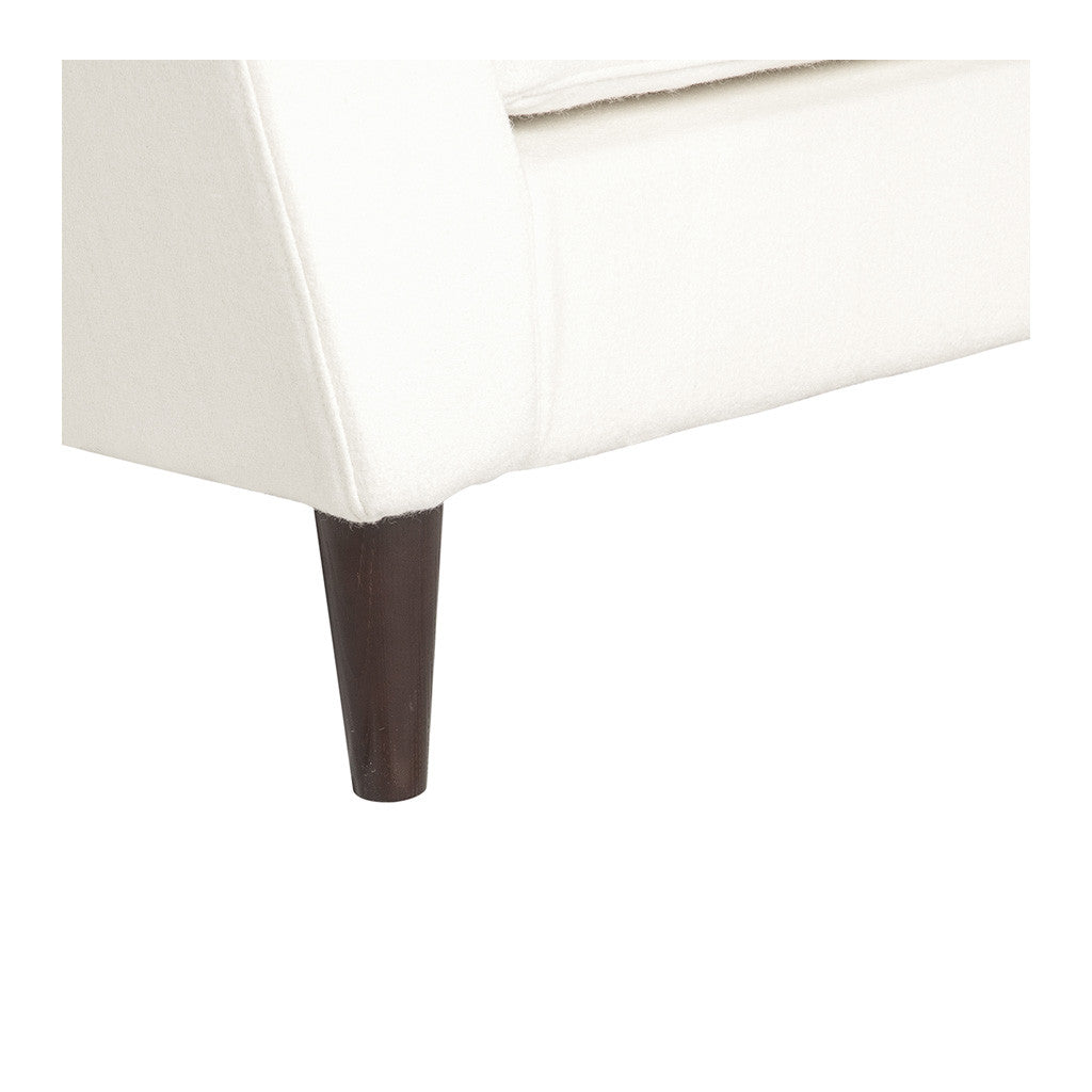 Classic Scandinavian Winston Cashmere Armchair in White