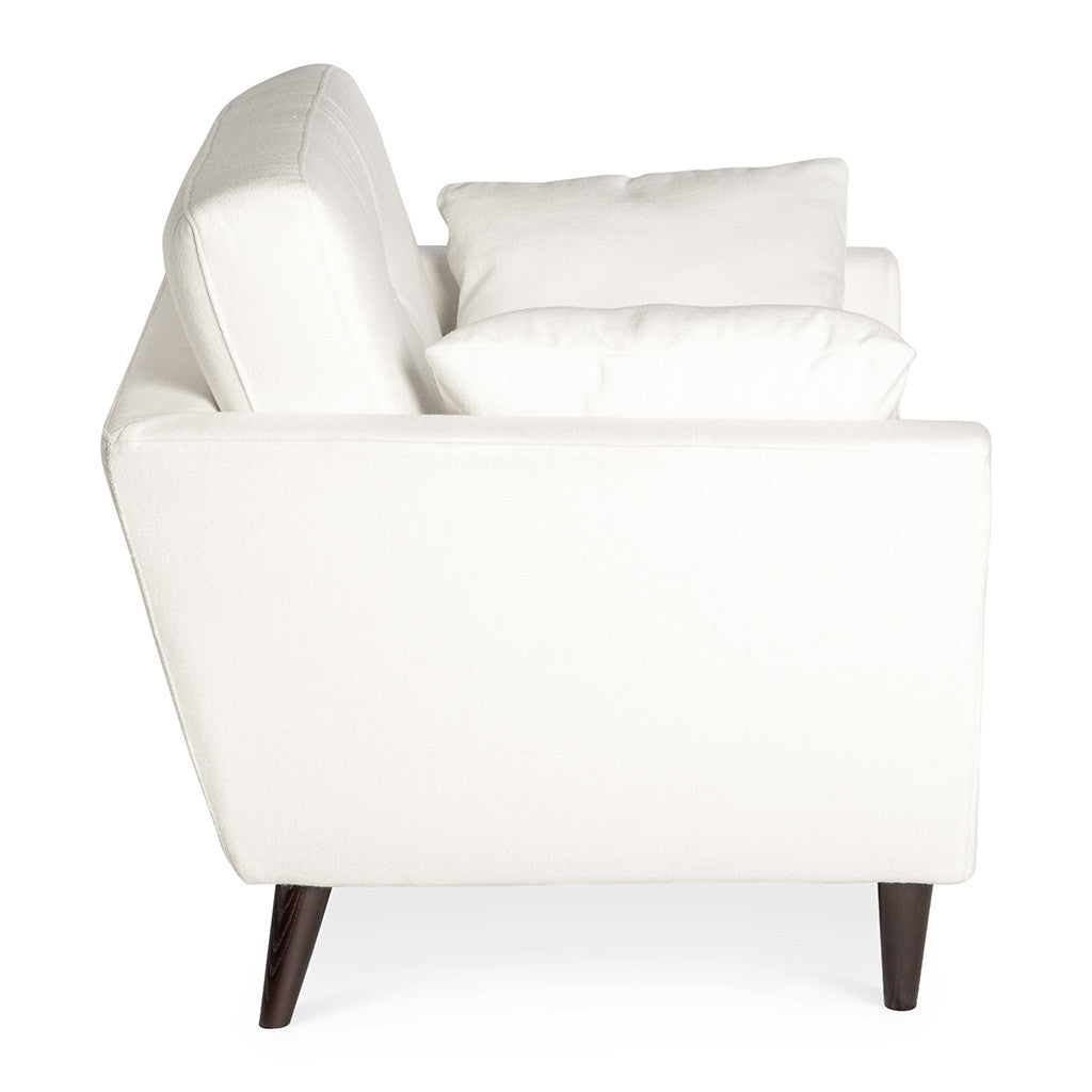 Classic Scandinavian Winston Cashmere Armchair in White