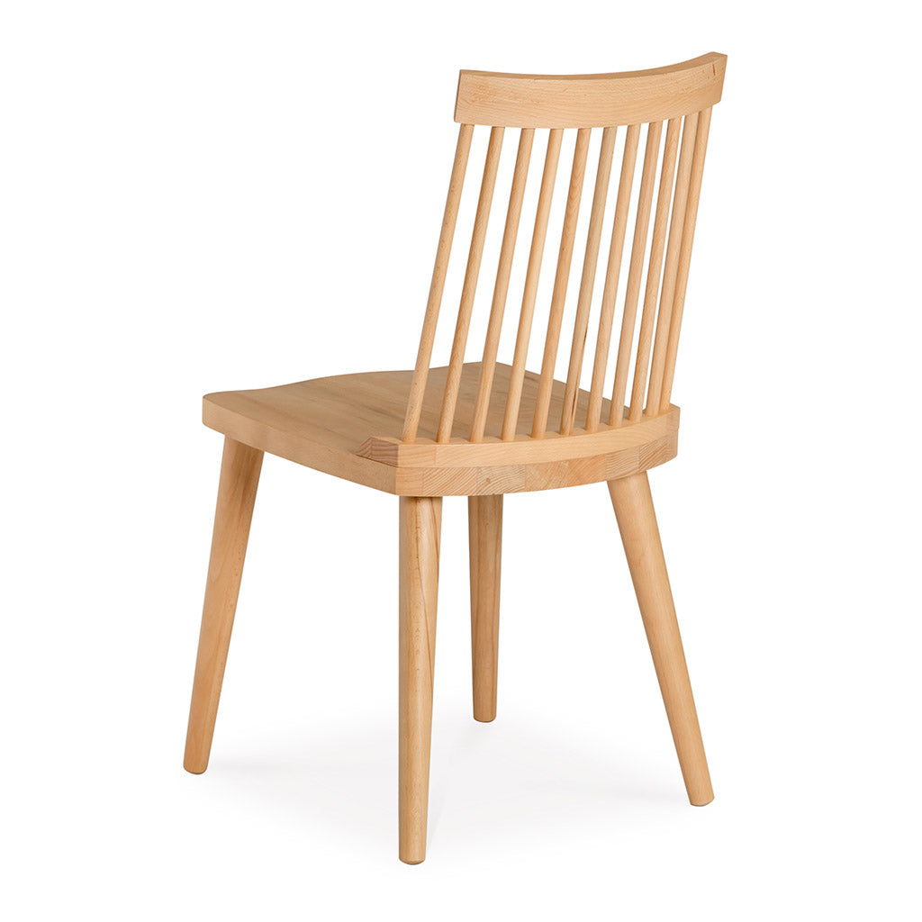 Elsa Scandinavian Wooden European Beech Spindle Dining Chair INTERIOR SECRETS DC790-VN Miles Spindle Back Dining Chair
