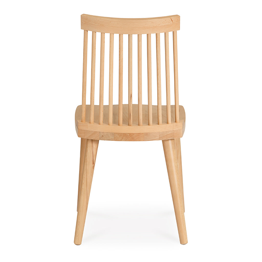Elsa Scandinavian Wooden European Beech Spindle Dining Chair INTERIOR SECRETS DC790-VN Miles Spindle Back Dining Chair