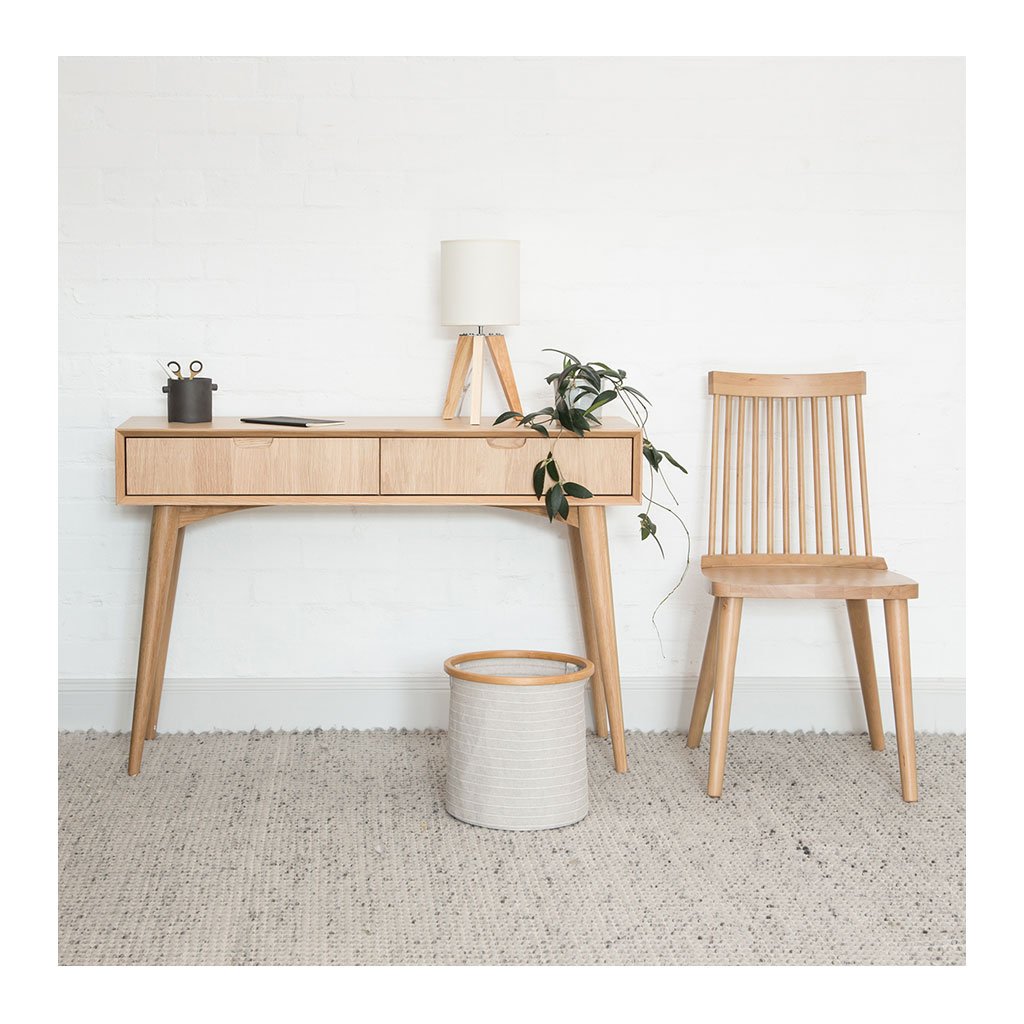 Elsa Scandinavian Wooden European Beech Spindle Dining Chair INTERIOR SECRETS DC790-VN Miles Spindle Back Dining Chair