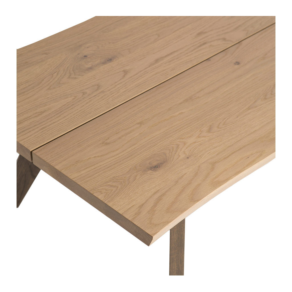 Fredrik Rustic Industrial Scandinavian Wooden Oak Coffee Table