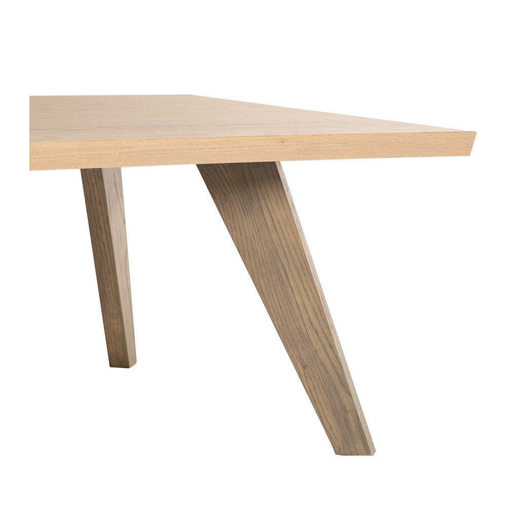 Fredrik Rustic Industrial Scandinavian Wooden Oak Coffee Table