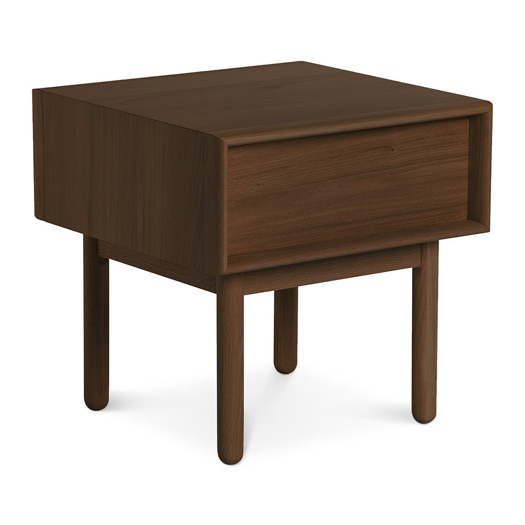Kenjin Japanese Scandinavian Walnut and Beech Wood Bedside Table with Drawer INTERIOR SECRETS  ST2142-VN Kenston Lamp Side Table with Drawer - Walnut, LIFE INTERIORS Koto Bedside Table with 1 Drawer (Walnut)