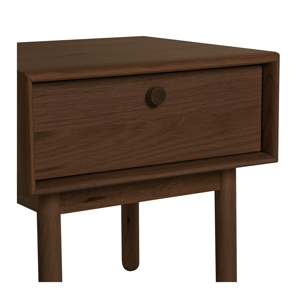 Kenjin Japanese Scandinavian Walnut and Beech Wood Bedside Table with Drawer INTERIOR SECRETS  ST2142-VN Kenston Lamp Side Table with Drawer - Walnut, LIFE INTERIORS Koto Bedside Table with 1 Drawer (Walnut)