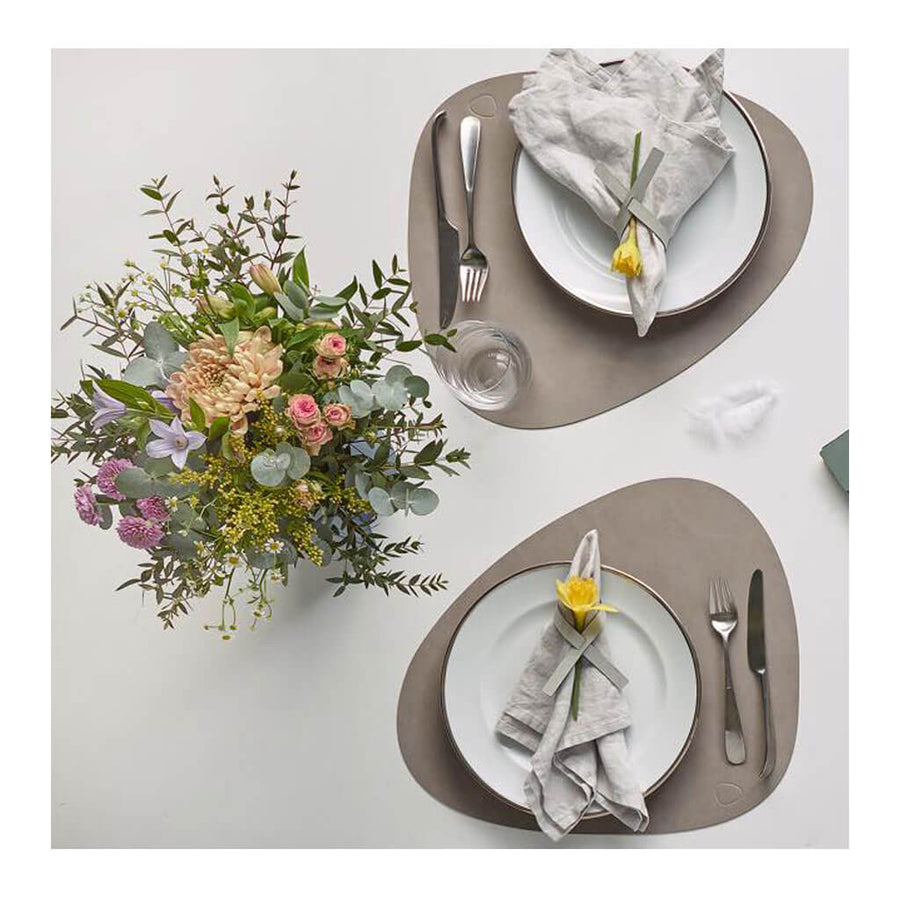 Tableware Lind DNA Nupo Curve Table Mat, Large in Light Grey 981162