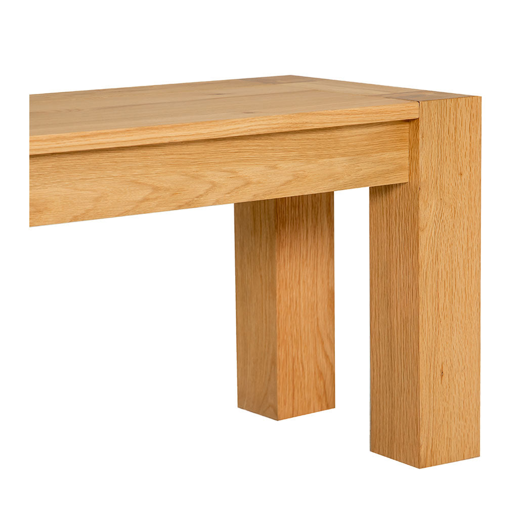 Lukas Scandinavian Rustic Wooden Oak Dining Bench