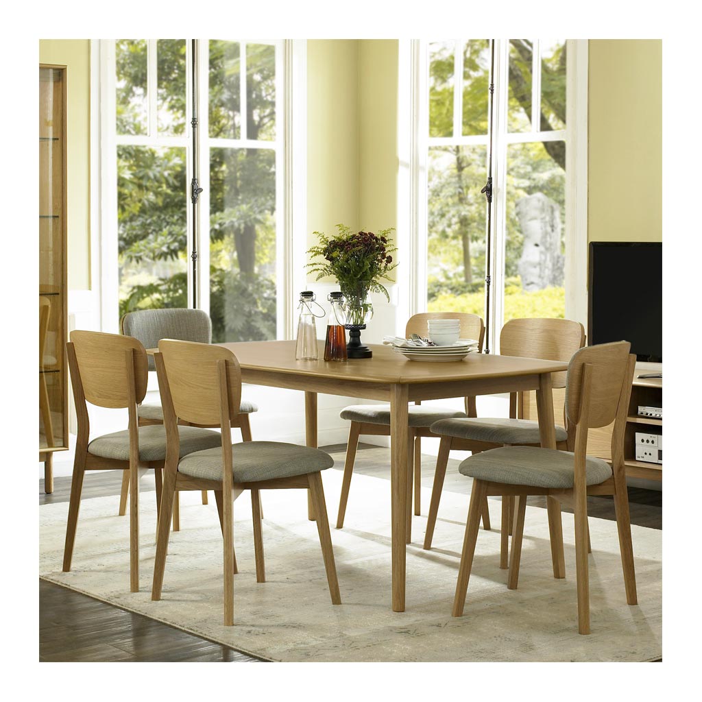 Natsumi Japanese Scandinavian Wooden Oak 6 Seater Dining Table BROSA TBLKAN01OAK Kaneko Dining Table, LIFE INTERIORS Koto Dining Table (Oak), TEMPLE AND WEBSTER CUDI1842 Oak Talitha Dining Table