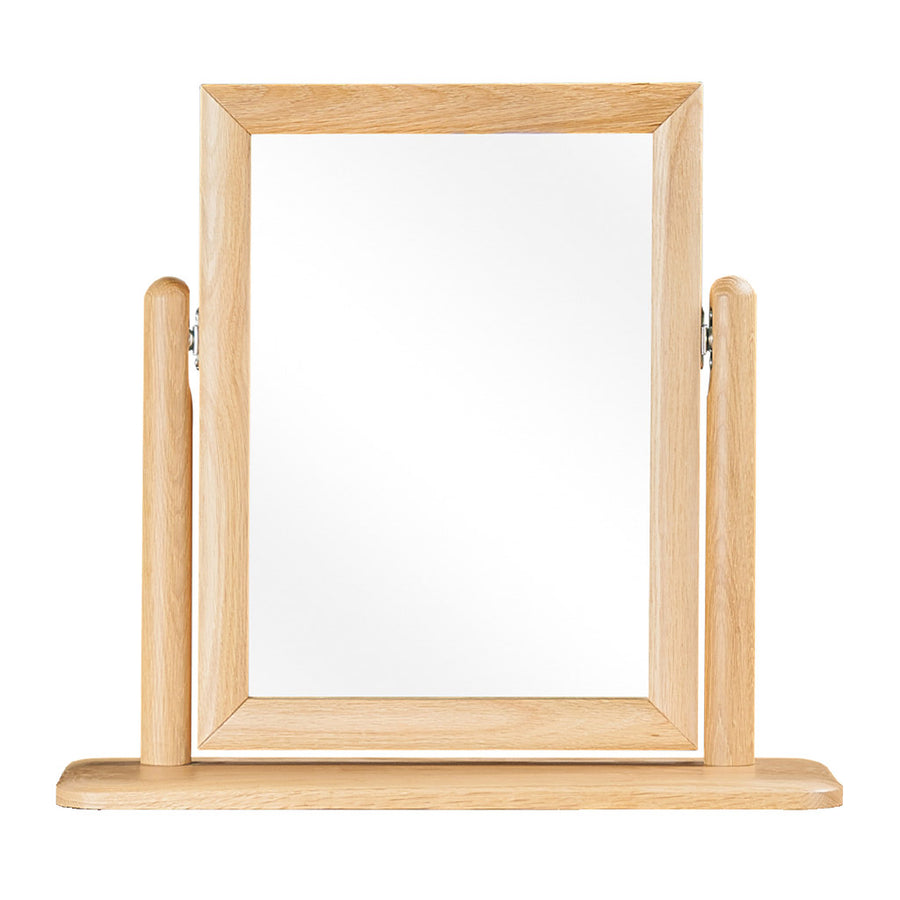 Natsumi Japanese Scandinavian Wooden Oak Vanity Mirror for Dresser 