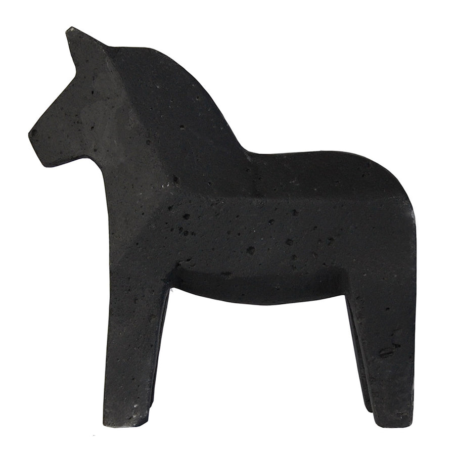 Other décor Zakkia Concrete Dala Horse - Black 01-003-N-BLA