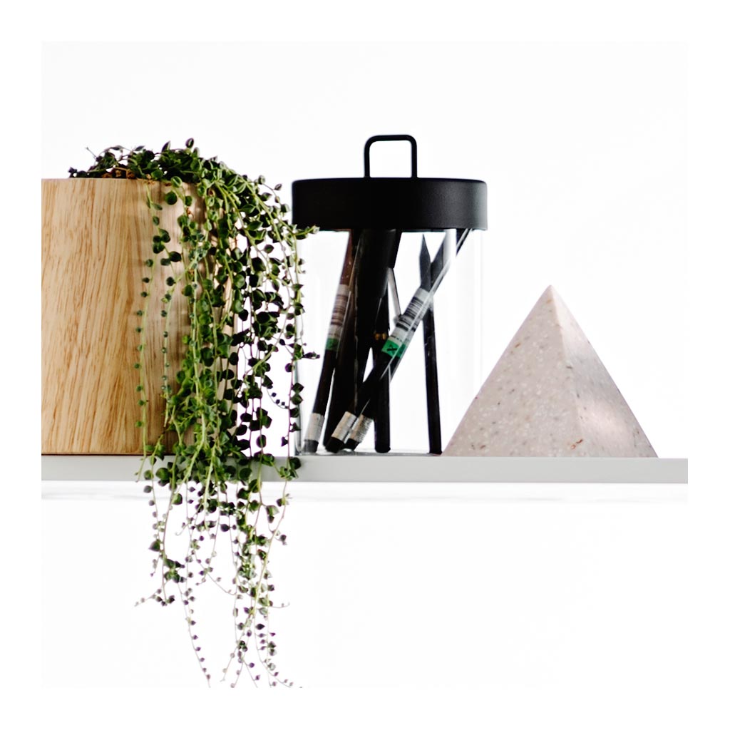 Other décor Zakkia Glass Jar - Large Black 160208001LBLK lifestyle