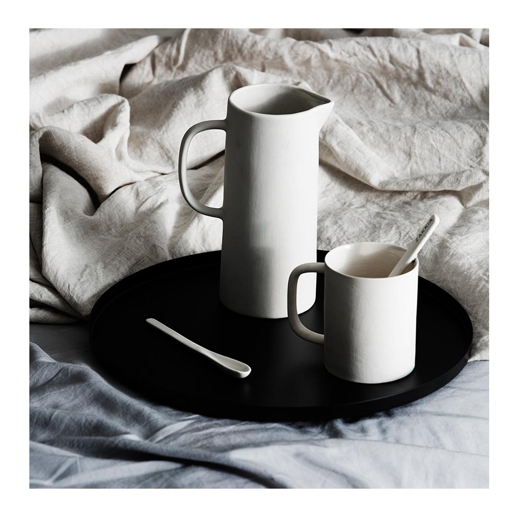 Other décor Zakkia Round Tray, Set of 2 - Black 170201012NBLK