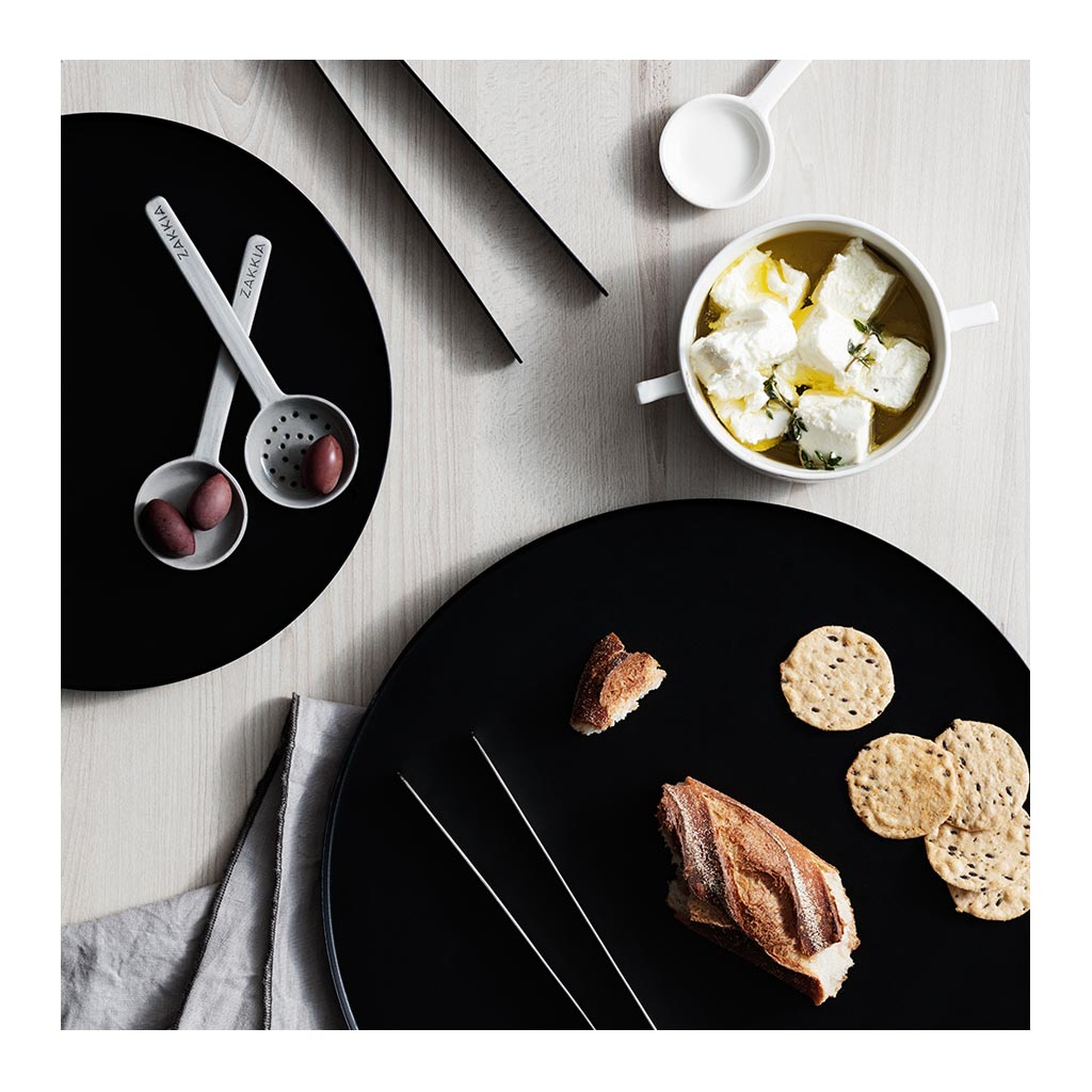 Other décor Zakkia Round Tray, Set of 2 - Black 170201012NBLK