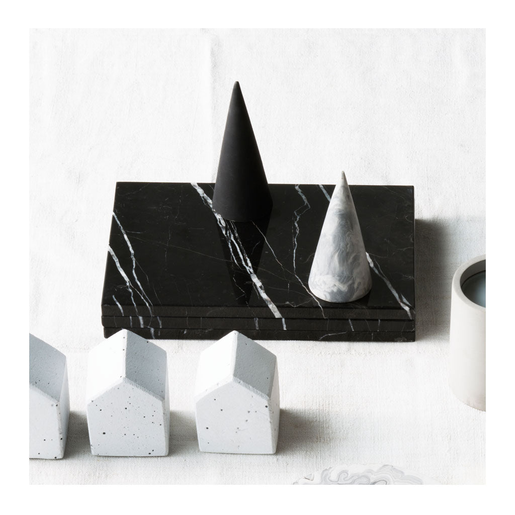 Other décor Zakkia Small Concrete Cone - Ink 01-028-S-INK lifestyle