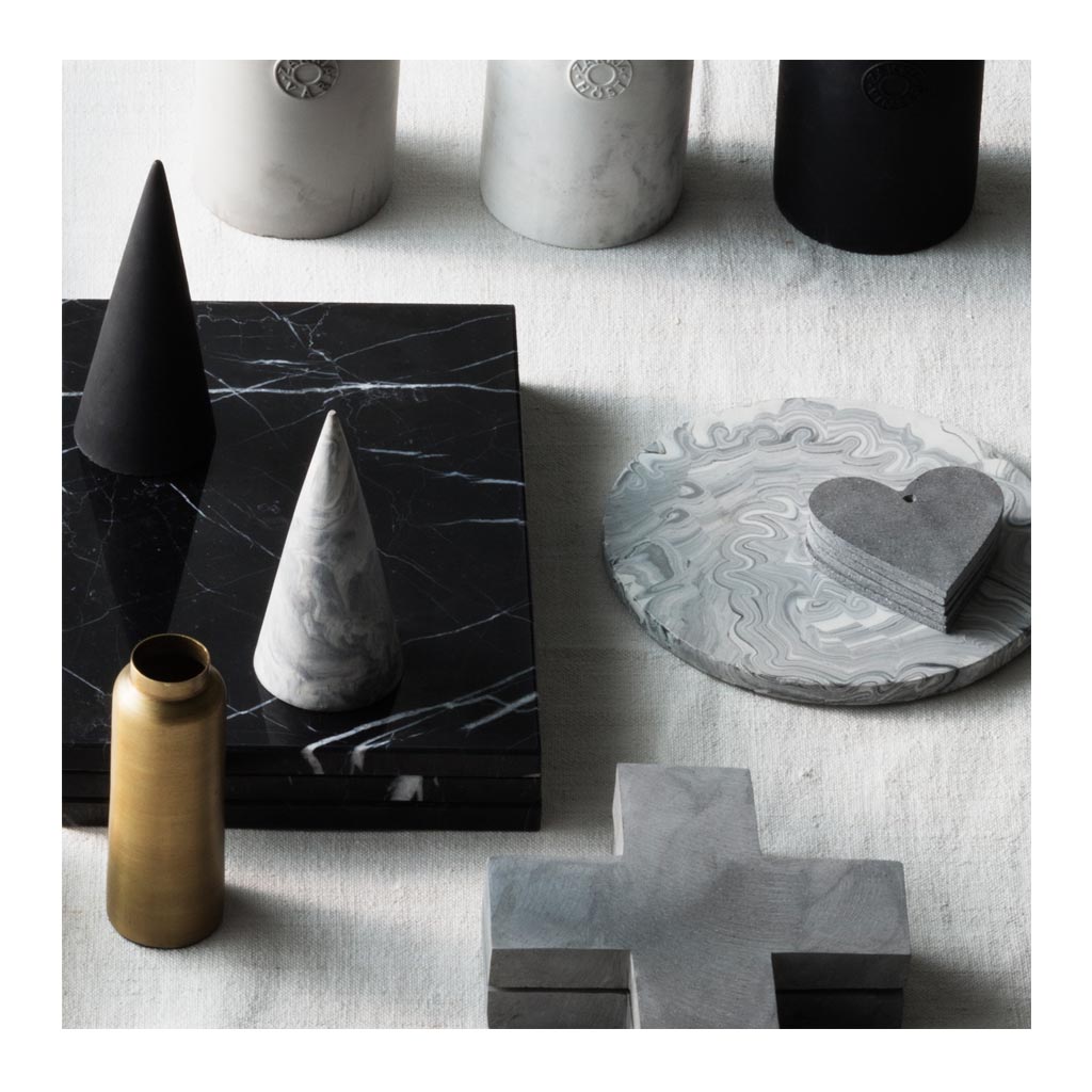 Other décor Zakkia Small Concrete Cone - Ink 01-028-S-INK lifestyle