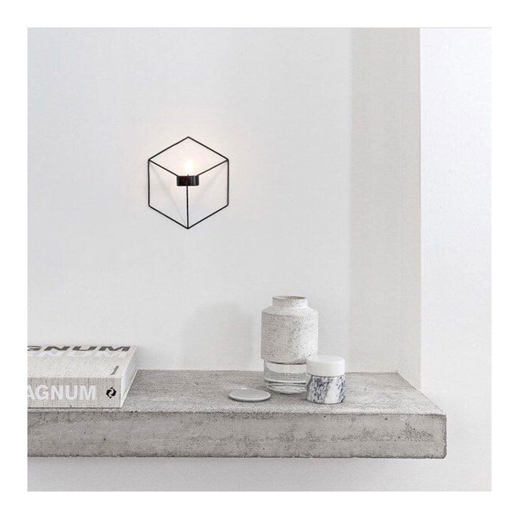 Candle Holders Menu POV Wall Candle Holder - Black 4766539