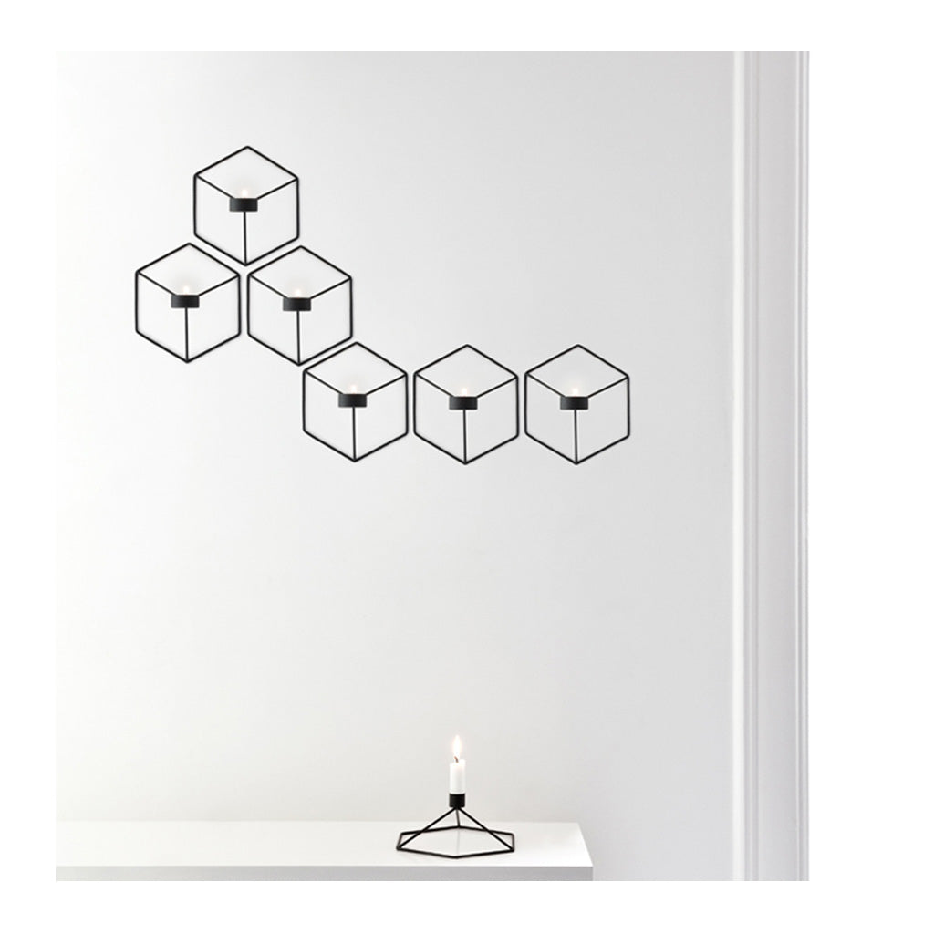 Candle Holders Menu POV Wall Candle Holder - Black 4766539