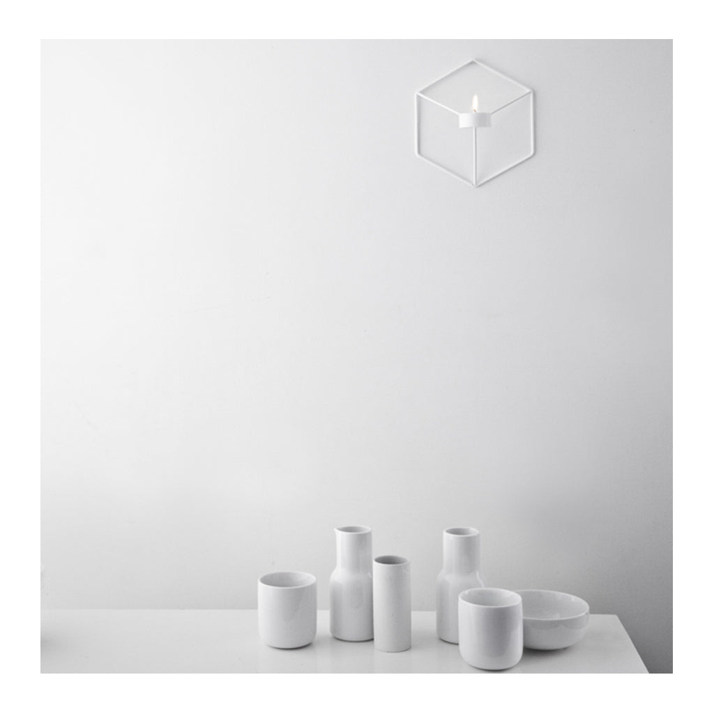 andle Holders Menu POV Wall Candle Holder - White 4766639