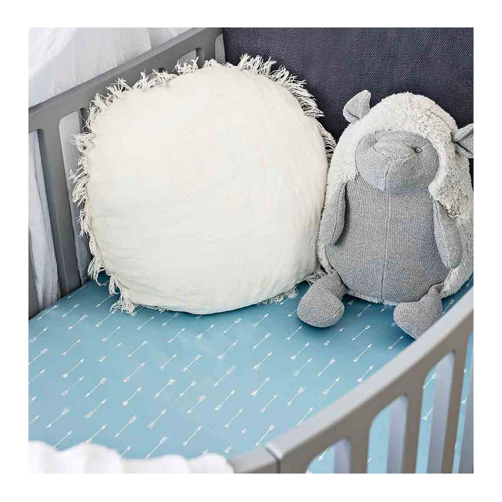 Sleepy Silk, Silk Fitted Sheet for Cots / Cribs - Sky Arrows Blue - pattern (SS-FC-BL01) for baby hair loss and baby bald spots, Silky Tots 100% Silk Cot Sheet, Pawda Baby 100% Mulberry Silk Cot Full Fitted Sheet, Monday Silks, Baby Tresses Cot Bed Sheet