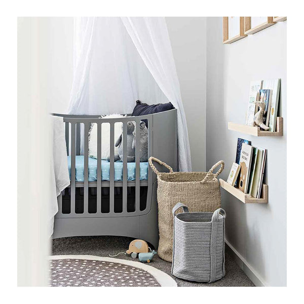 Sleepy Silk Fitted Sheet for Cots Sky Blue Arrows The Design Edit