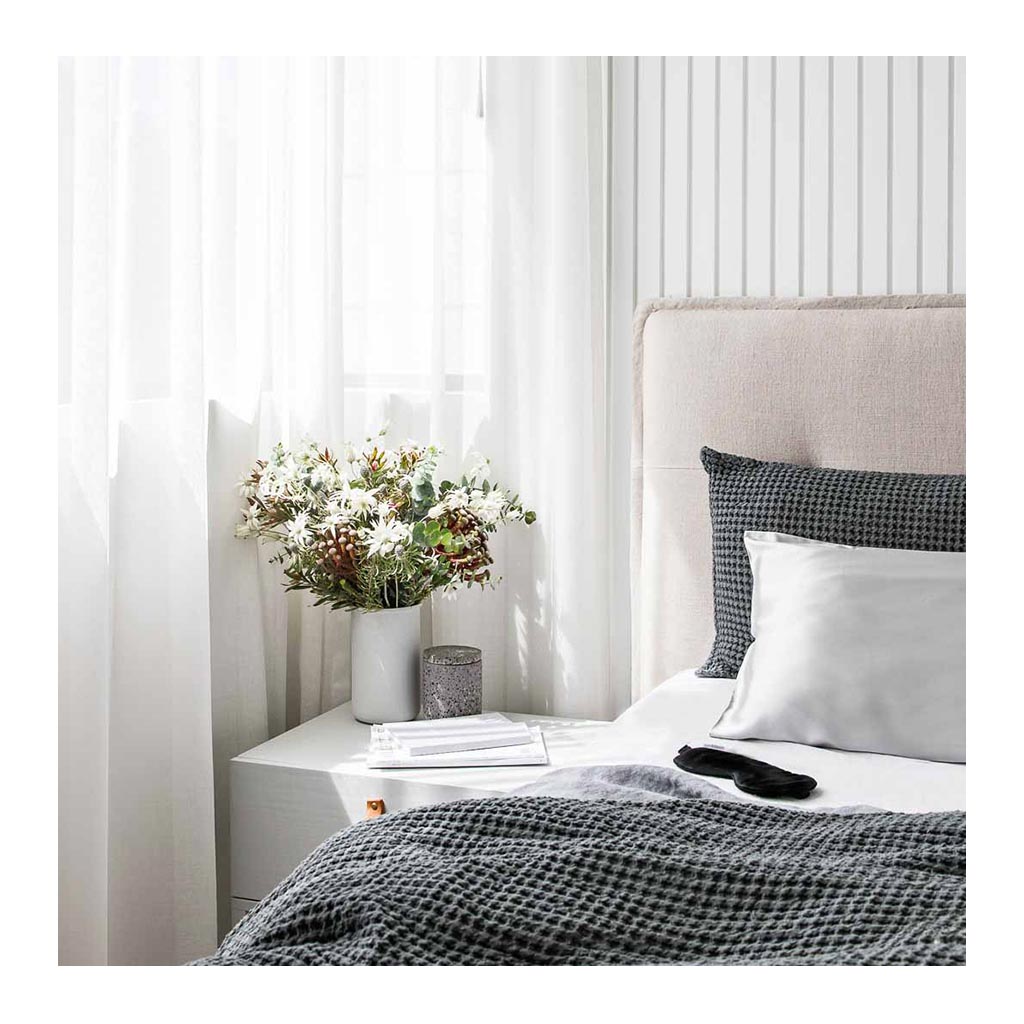 Sleepy Silk, Silk Pillowcase - Dove Grey Grey (SS-PC-GR00), Silky Tots Double Sided Silk Pillow Slip, Pawda Baby 100% Mulberry Silk Junior or Adult Pillow Case, Slip Pillowcase, SHHH Silk Silk Pillowcase