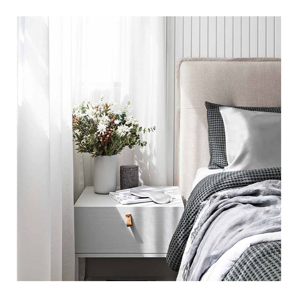 Sleepy Silk, Silk Pillowcase - Dove Grey Grey (SS-PC-GR00), Silky Tots Double Sided Silk Pillow Slip, Pawda Baby 100% Mulberry Silk Junior or Adult Pillow Case, Slip Pillowcase, SHHH Silk Silk Pillowcase