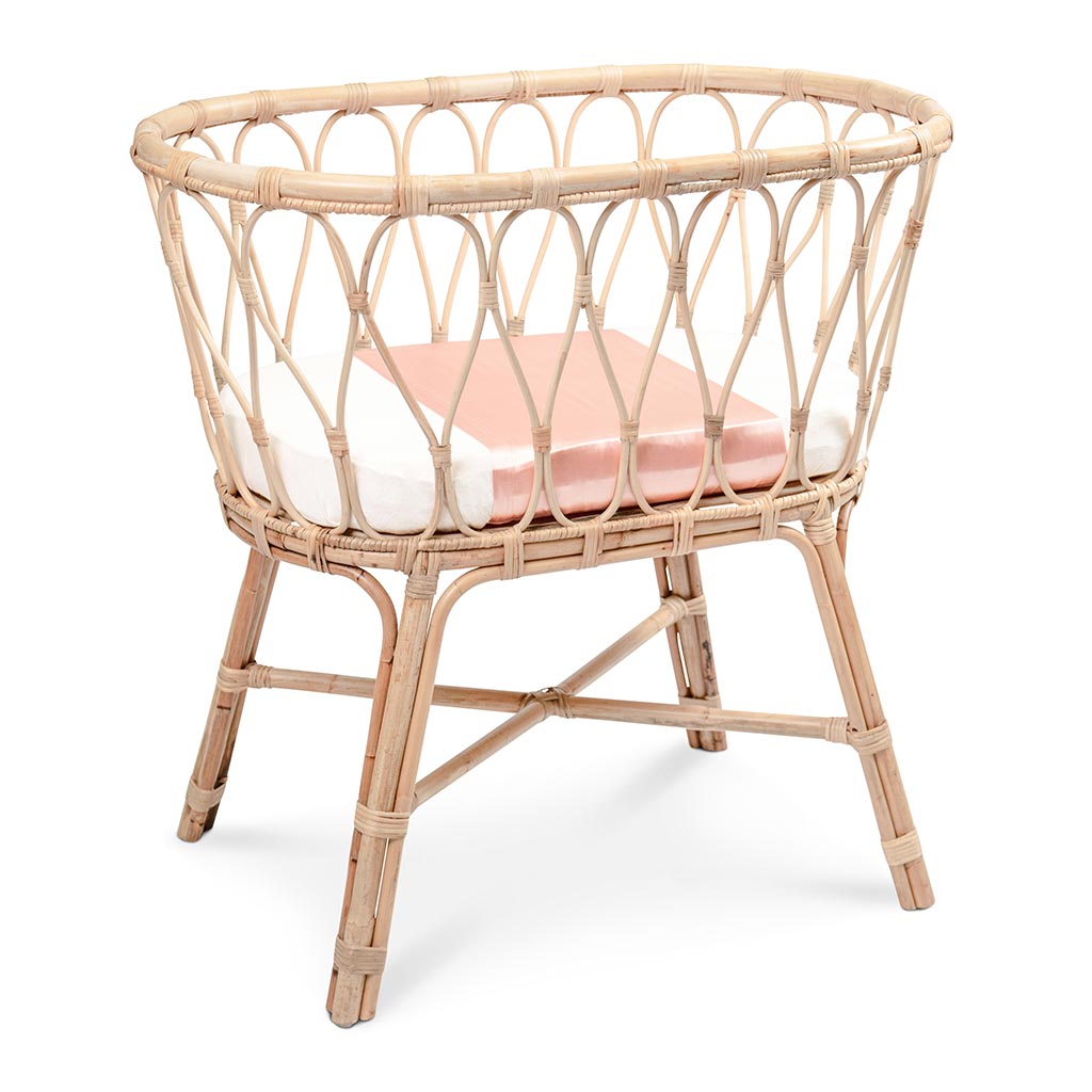 Sleepy Silk, Silk Sleeve, Set of 2 (Bassinet & Cot / Crib Sleeve) - Dove Grey - Blush Pink (SS-BC-PK00) for baby hair loss and baby bald spots, Silky Tots Silk Cot Slip + Silk Bassinet Slip, Pawda Baby 100% Mulberry Silk Cot Semi Sheet and Silk Semi Sheet for Bassinet, Monday Silks, Baby Tresses Cot Bed Sheet