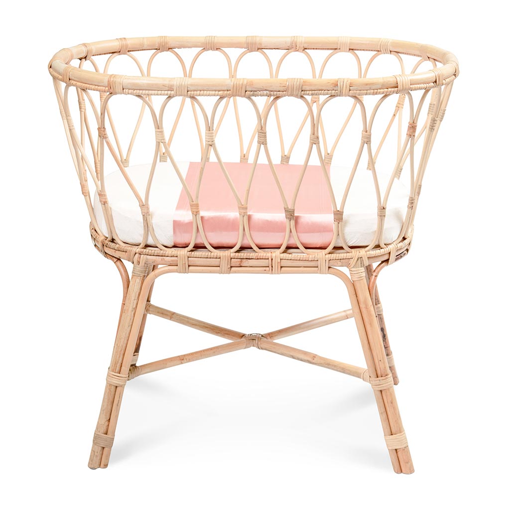 Sleepy Silk, Silk Sleeve, Set of 2 (Bassinet & Cot / Crib Sleeve) - Dove Grey - Blush Pink (SS-BC-PK00) for baby hair loss and baby bald spots, Silky Tots Silk Cot Slip + Silk Bassinet Slip, Pawda Baby 100% Mulberry Silk Cot Semi Sheet and Silk Semi Sheet for Bassinet, Monday Silks, Baby Tresses Cot Bed Sheet