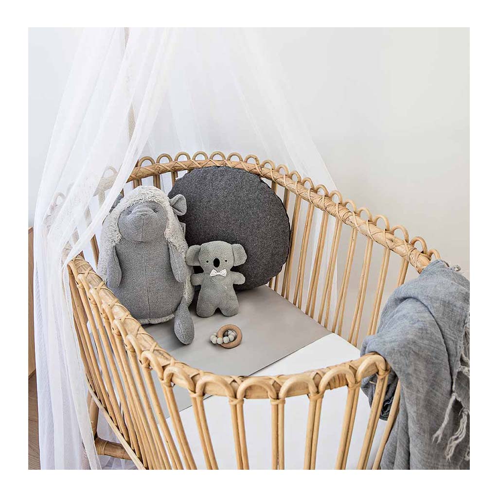 Sleepy Silk, Silk Sleeve for Bassinets - Dove Grey Grey (SS-BS-GR00) for baby hair loss and baby bald spots, Silky Tots Silk Bassinet Slip, Pawda Baby 100% Mulberry Silk Semi Sheet for Bassinet, Monday Silks, Baby Tresses Cot Bed Sheet