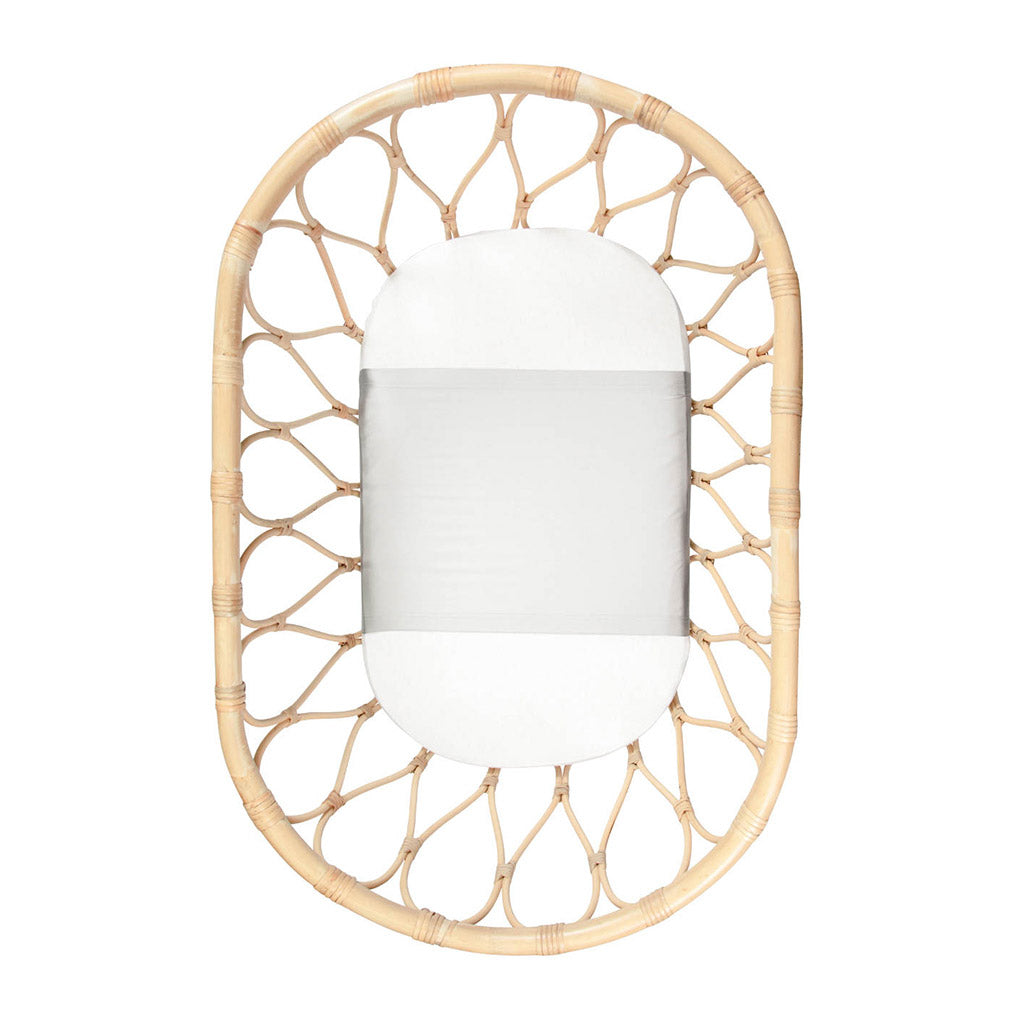 Sleepy Silk, Silk Sleeve for Bassinets - Dove Grey Grey (SS-BS-GR00) for baby hair loss and baby bald spots, Silky Tots Silk Bassinet Slip, Pawda Baby 100% Mulberry Silk Semi Sheet for Bassinet, Monday Silks, Baby Tresses Cot Bed Sheet