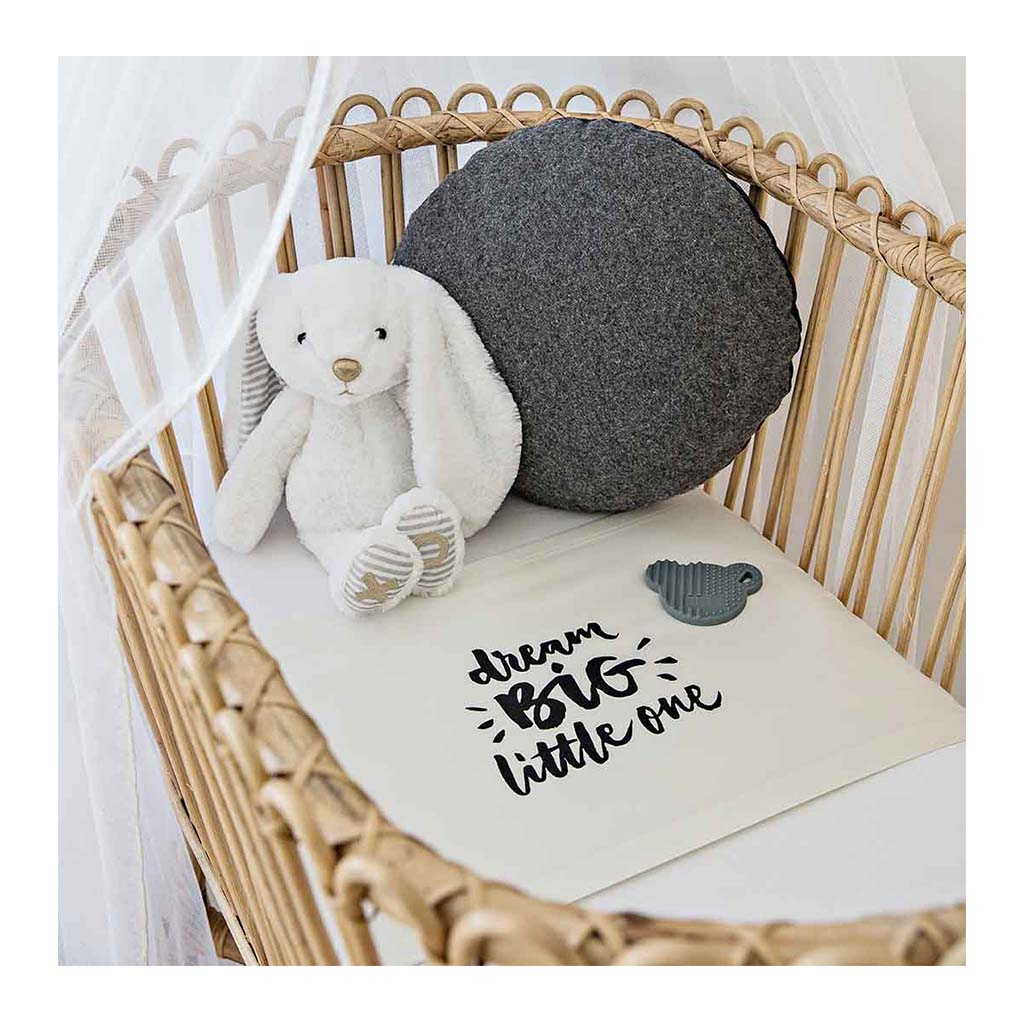 Sleepy Silk, Silk Sleeve for Bassinets - Dream Big White - pattern (SS-BS-WH01) for baby hair loss and baby bald spots, Silky Tots Silk Bassinet Slip, Pawda Baby 100% Mulberry Silk Semi Sheet for Bassinet, Monday Silks, Baby Tresses Cot Bed Sheet