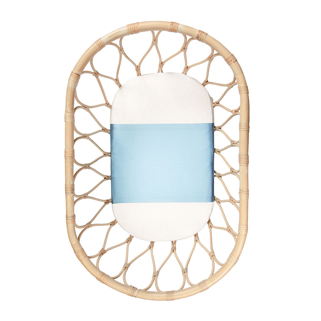 Sleepy Silk, Silk Sleeve, Set of 2 (Bassinet & Cot / Crib Sleeve) - Dove Grey - Sky Blue (SS-BC-BL00) for baby hair loss and baby bald spots, Silky Tots Silk Cot Slip + Silk Bassinet Slip, Pawda Baby 100% Mulberry Silk Cot Semi Sheet and Silk Semi Sheet for Bassinet, Monday Silks, Baby Tresses Cot Bed Sheet