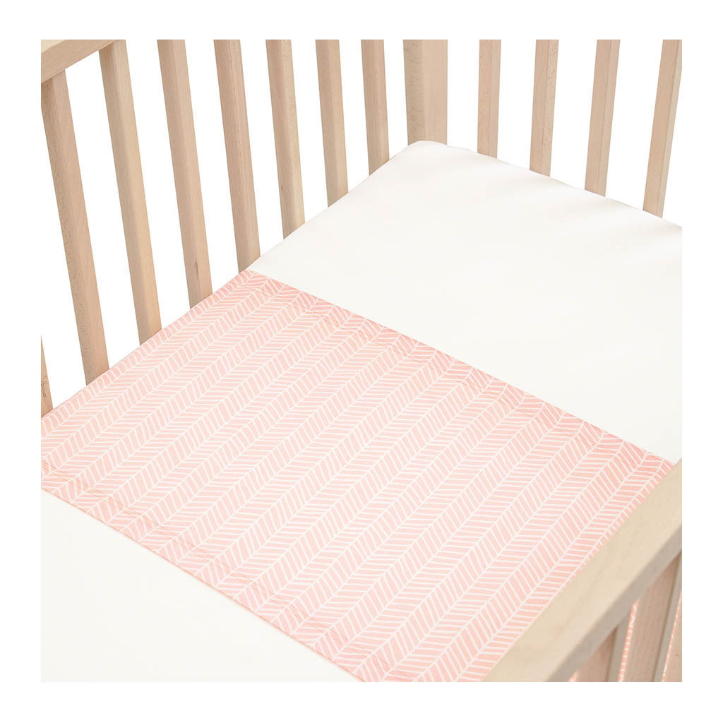 Sleepy Silk, Silk Sleeve, Set of 2 (Bassinet & Cot / Crib Sleeve) - Dove Grey - Blush Herringbone Pink - pattern (SS-BC-PK01) for baby hair loss and baby bald spots, Silky Tots Silk Cot Slip + Silk Bassinet Slip, Pawda Baby 100% Mulberry Silk Cot Semi Sheet and Silk Semi Sheet for Bassinet, Monday Silks, Baby Tresses Cot Bed Sheet