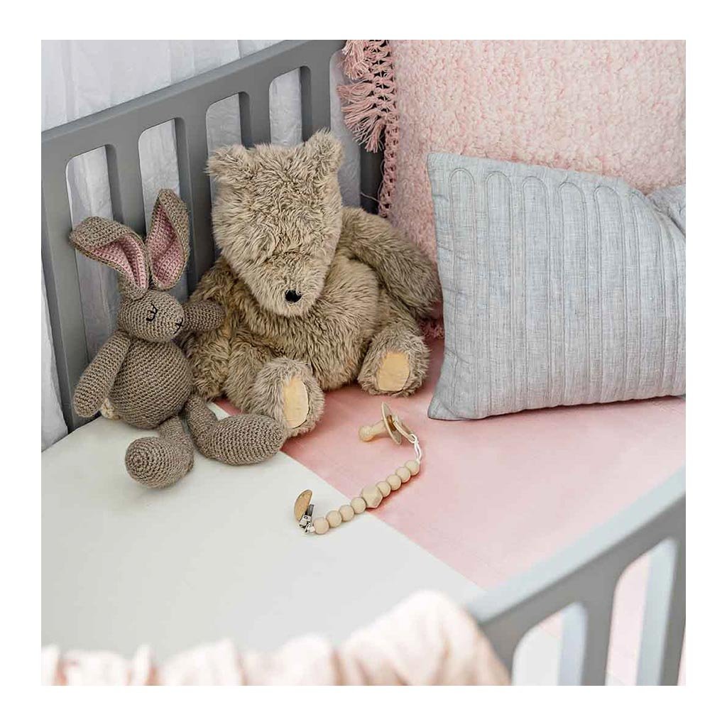 Sleepy Silk, Silk Sleeve, Set of 2 (Bassinet & Cot / Crib Sleeve) - Dove Grey - Blush Pink (SS-BC-PK00) for baby hair loss and baby bald spots, Silky Tots Silk Cot Slip + Silk Bassinet Slip, Pawda Baby 100% Mulberry Silk Cot Semi Sheet and Silk Semi Sheet for Bassinet, Monday Silks, Baby Tresses Cot Bed Sheet