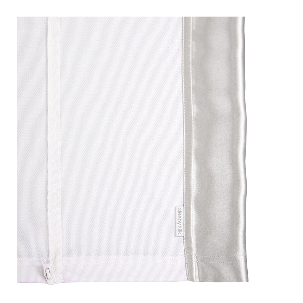 Sleepy Silk, Silk Sleeve for Cots / Cribs - Dove Grey Grey (SS-CS-GR00) for baby hair loss and baby bald spots, Silky Tots Silk Cot Slip, Pawda Baby 100% Mulberry Silk Cot Semi Sheet, Monday Silks, Baby Tresses Cot Bed Sheet