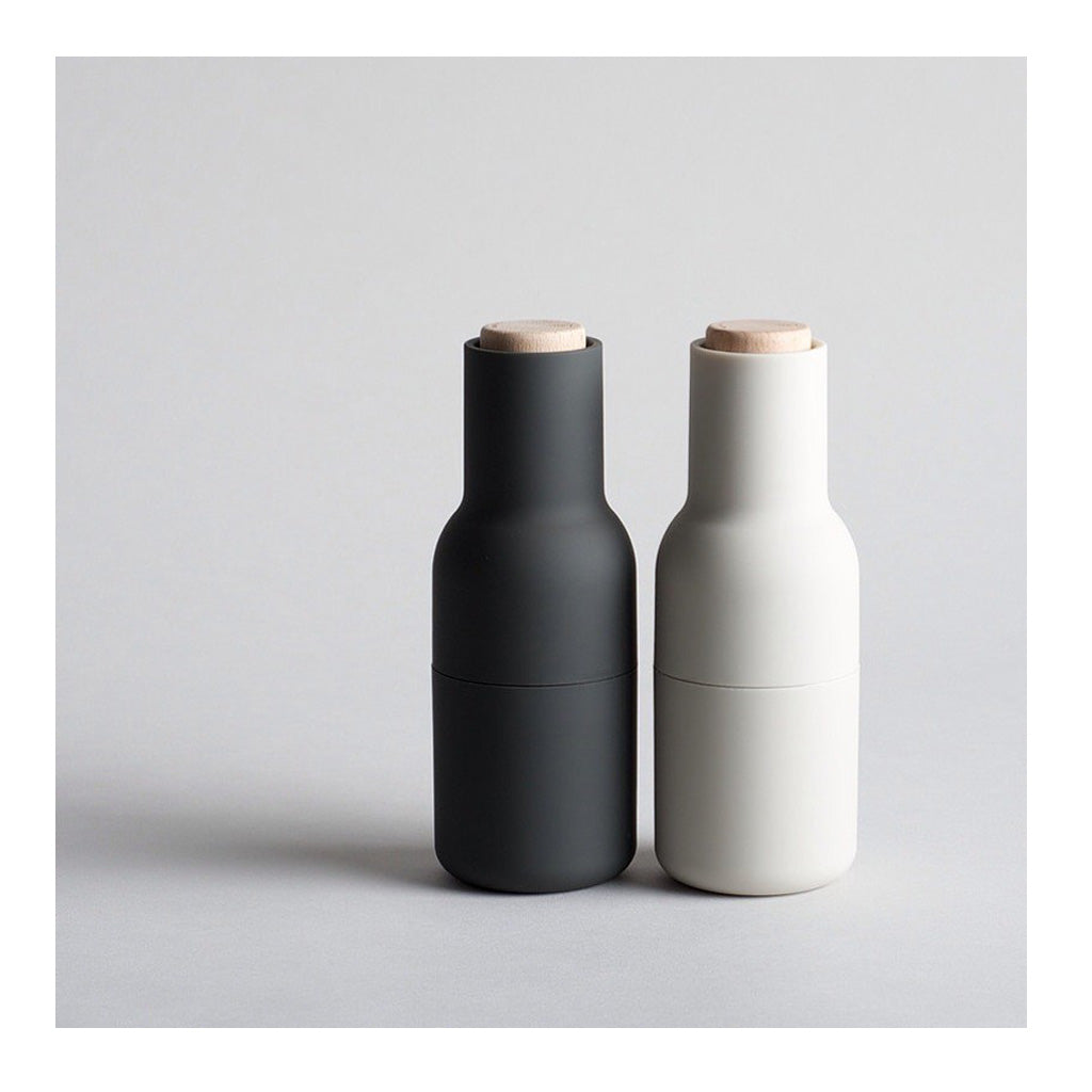Tableware Norm Menu Bottle Grinder Set - Ash + Carbon with Beech Lid MEN4418399