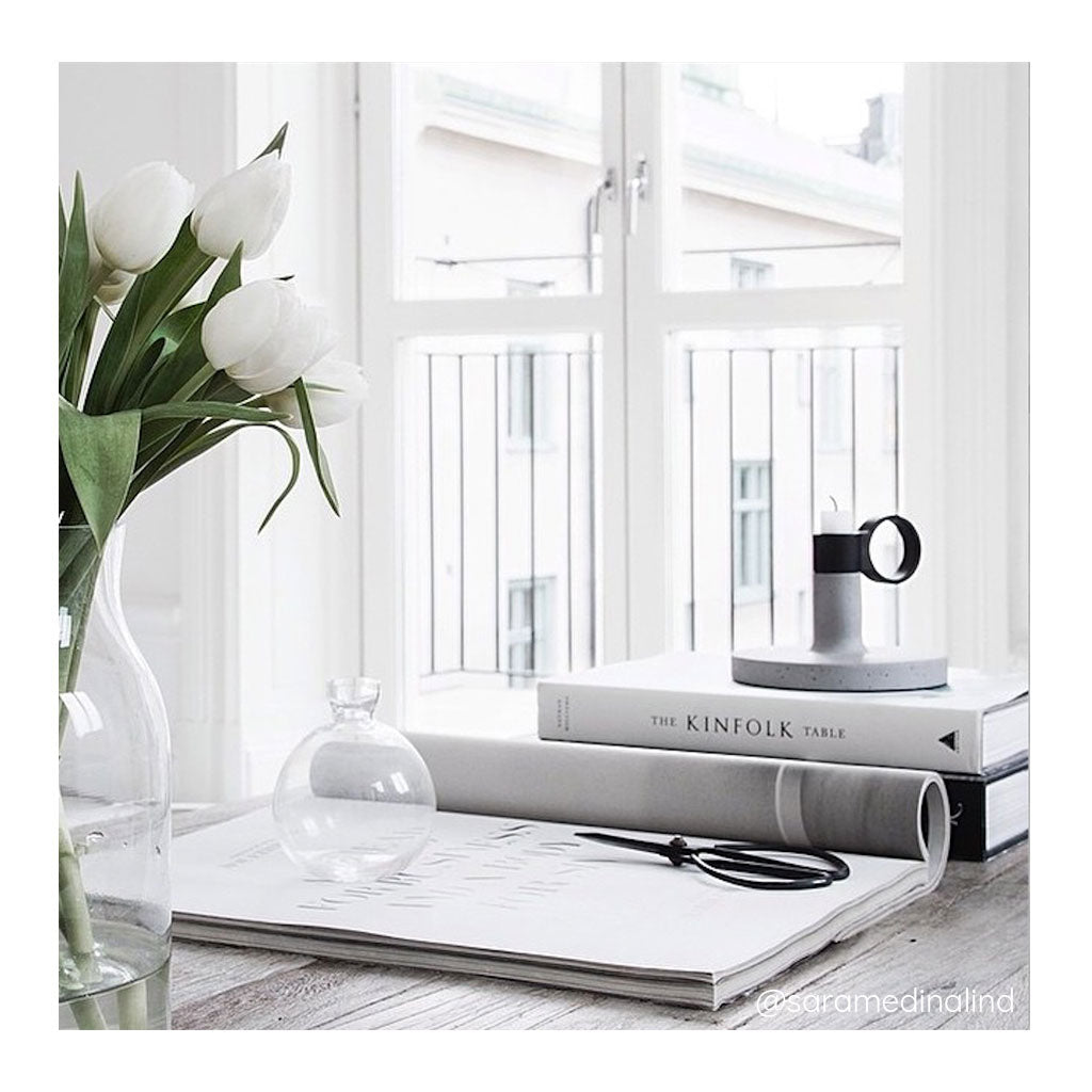 Candle Holders Menu Weight Here Candleholder - Small, Grey 4756139